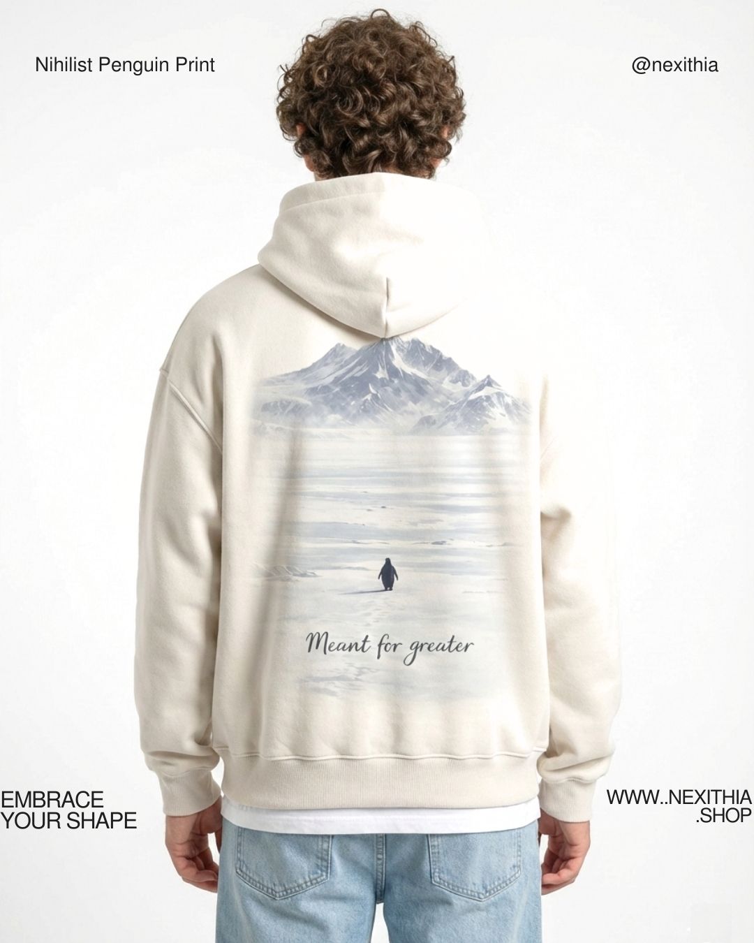 Nihilist Penguin Tee | Minimalist Existential Design | Meant for Greater