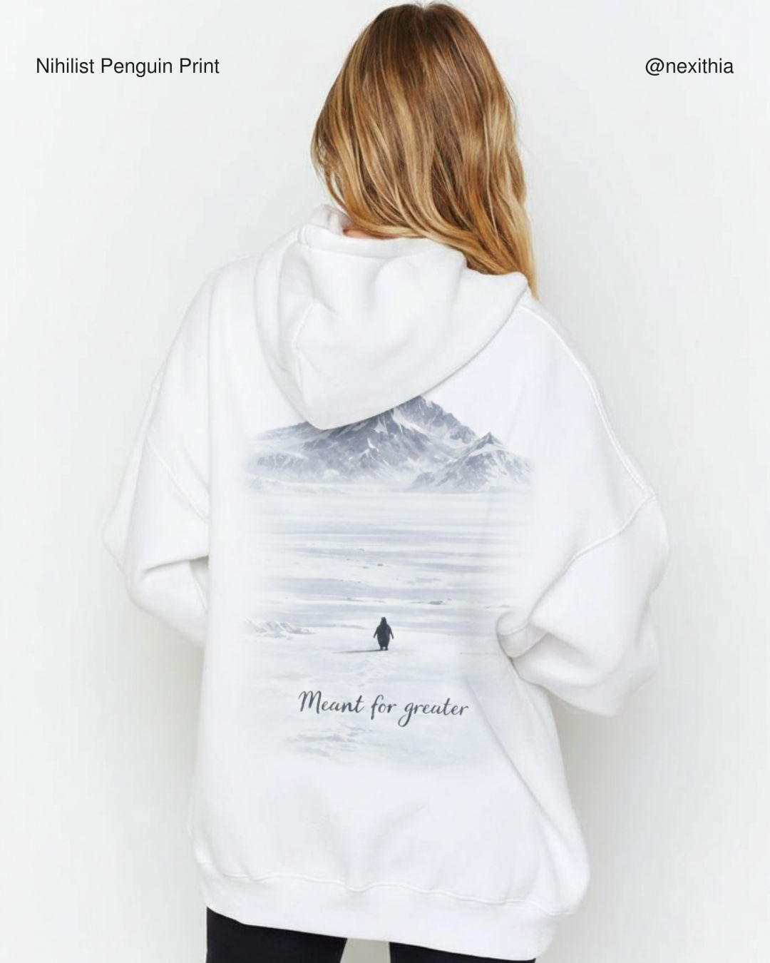 Nihilist Penguin Tee | Minimalist Existential Design | Meant for Greater