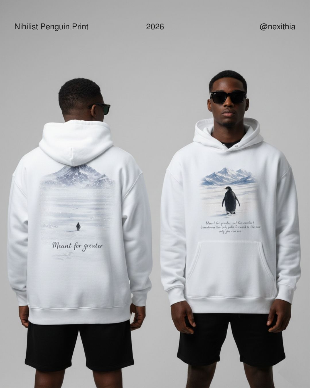 Nihilist Penguin Tee | Minimalist Existential Design | Meant for Greater